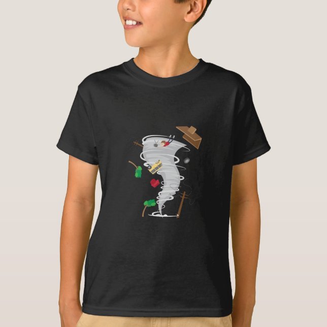 Phantastisch Tornado und Sturmjagd T-Shirt (Vorderseite)
