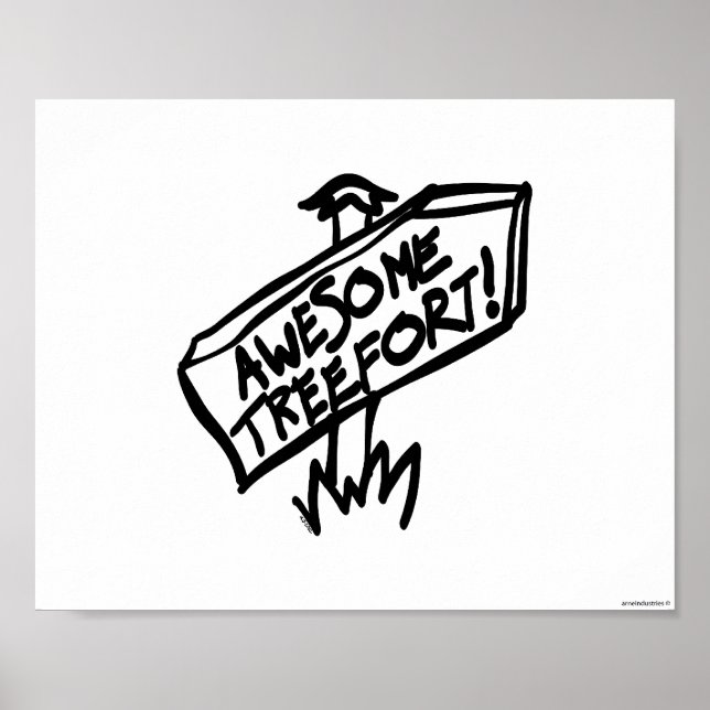 Phantastisch Treefort Sign Poster (Vorne)