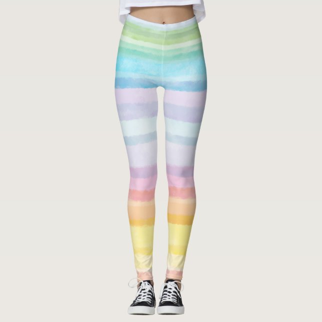 Phantastisch Trendy Rainbow Leggings (Vorderseite)