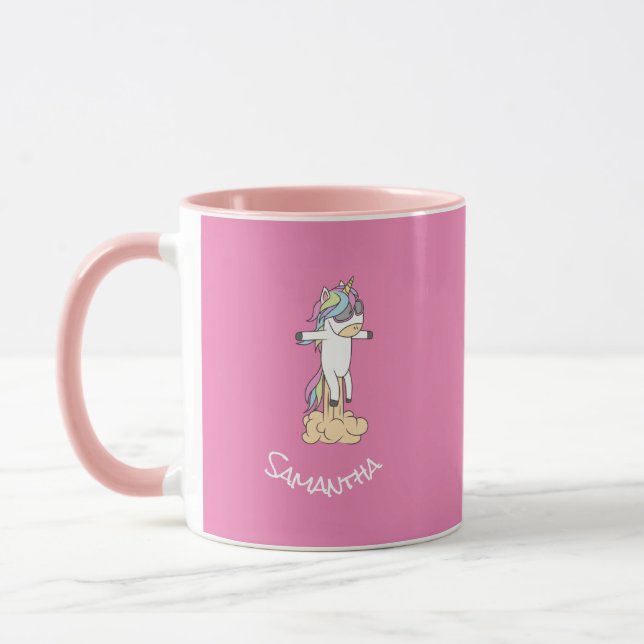 Phantastisch Trendy Unicorn Party Rosa Tasse (Links)