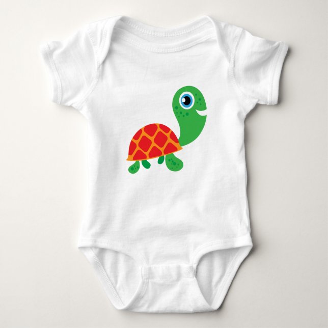 Phantastisch Turtle Baby Strampler (Vorderseite)