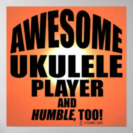 Phantastisch Ukulele Player Poster