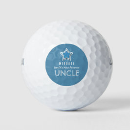 Phantastisch UNCLE Blue and White Star Individuell Golfball