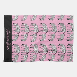 Phantastisch und glücklich Kenyan Zenbras Geschirrtuch