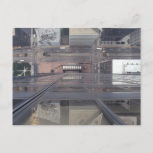 Phantastisch View Willis Tower nach unten Postkarte