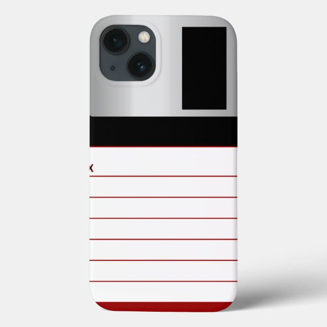PHANTASTISCH ! Vintage Diskette Case-Mate iPhone Hülle (Rückseite)