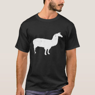Phantastisch Weißer Llama Alpaca Tier Niedlich Coo T-Shirt