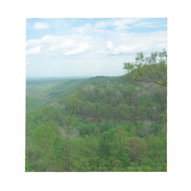 Phantastisch West Virginia Mountain View Notizblock (Vorderseite)