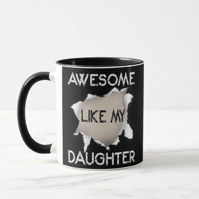 PHANTASTISCH WIE MEIN DAUGHTER für Vater Funny Vat Tasse (Links)