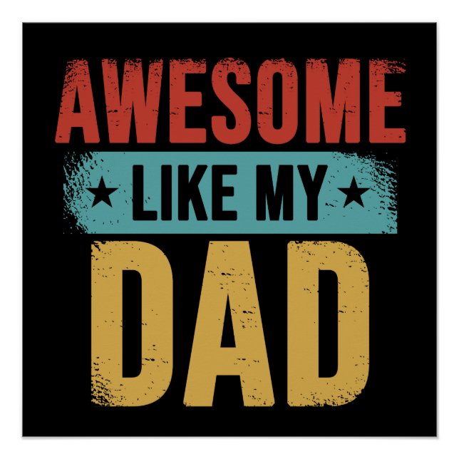 Phantastisch wie mein Vater Poster (Vorderseite)