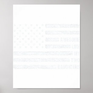 Phantastisch wie meine beiden Töchter US-Flagge 4. Poster