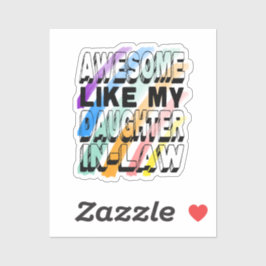 Phantastisch wie meine Schwägerin, kühne Typo-Farb Aufkleber