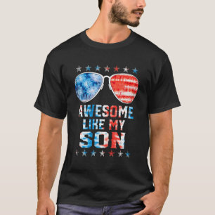 Phantastisch wie meine Son American Flag Gefärbte T-Shirt