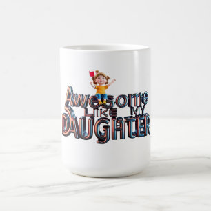 Phantastisch wie meine Tochter - 3D-Vater-Stolperd Kaffeetasse