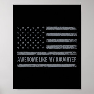 Phantastisch wie meine Tochter US Flag 4. Juli Par Poster