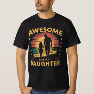 Phantastisch wie meine Tochter Vatertag Vintag lus T-Shirt