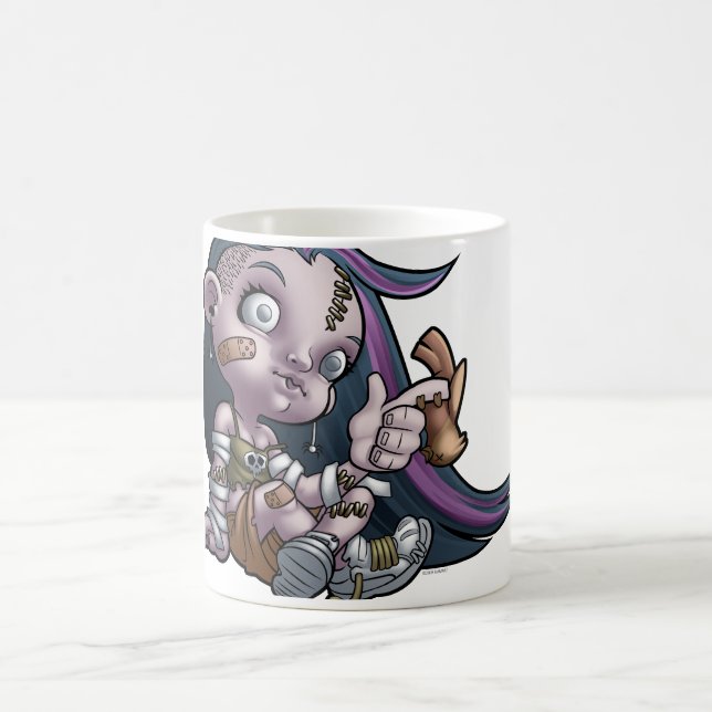 Phantastisch Zombie Girl Kaffeetasse (Mittel)