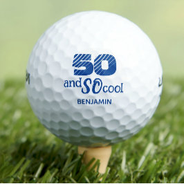 Phantastische 50. Geburtstagsgolfbälle 50 Jahre Pa Golfball