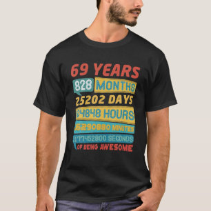 Phantastische 69 Jahre alte limitierte Edition Vin T-Shirt
