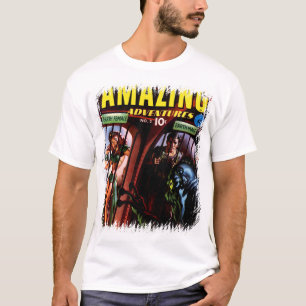 Phantastische Abenteuer #2 Retro Sci Fi Comic Book T-Shirt