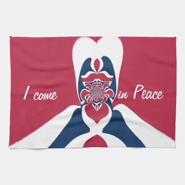 Phantastische Abstrakte E.T. Art Print Handtuch (Horizontal)