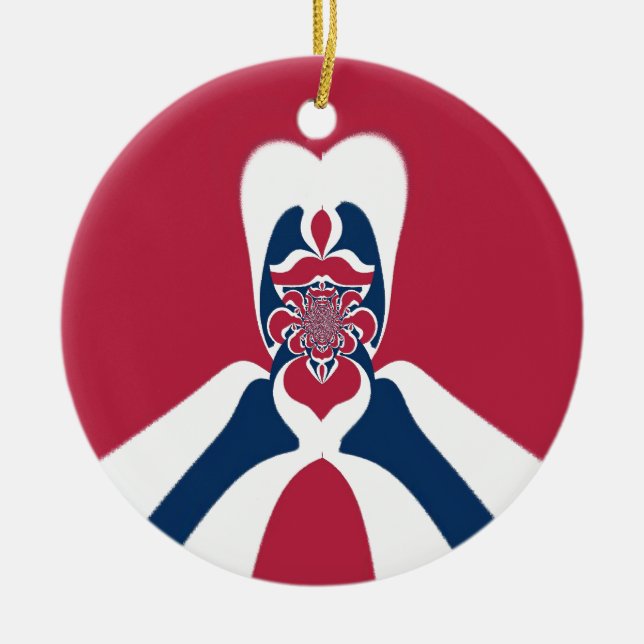 Phantastische Abstrakte E.T. Art Print Keramik Ornament (Vorne)