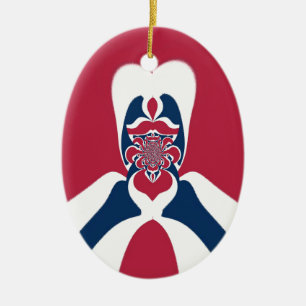 Phantastische Abstrakte E.T. Art Print Keramikornament