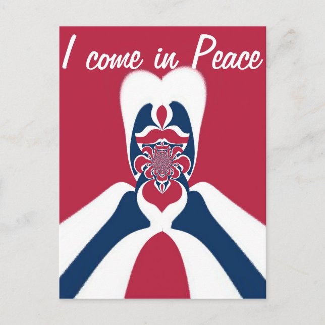 Phantastische Abstrakte E.T. Art Print Postkarte (Vorderseite)