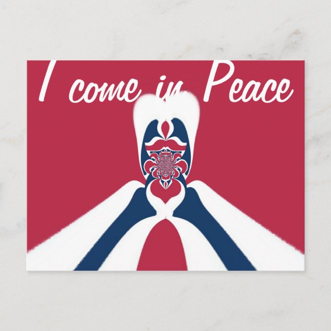 Phantastische Abstrakte E.T. Art Print Postkarte (Vorderseite)