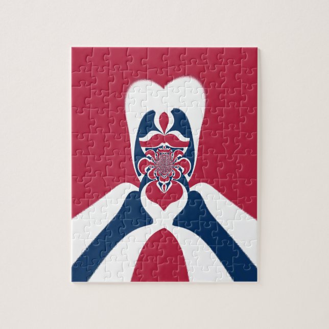 Phantastische Abstrakte E.T. Art Print Puzzle (Vertikal)