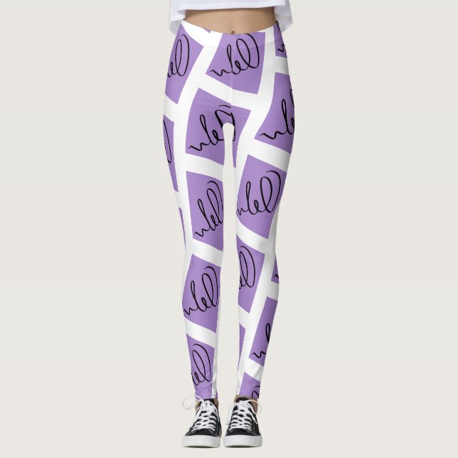 Phantastische Abstrakte Kunst drucken Leggings (Vorderseite)