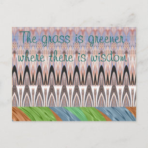 Phantastische Abstrakte Musterkunst Postkarte