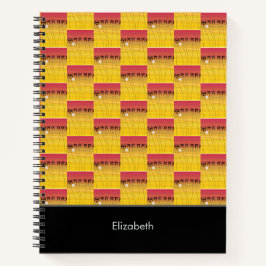 Phantastische afrikanische Kunst, tropisches Somme Notizbuch