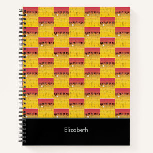 Phantastische afrikanische Kunst, tropisches Somme Notizbuch