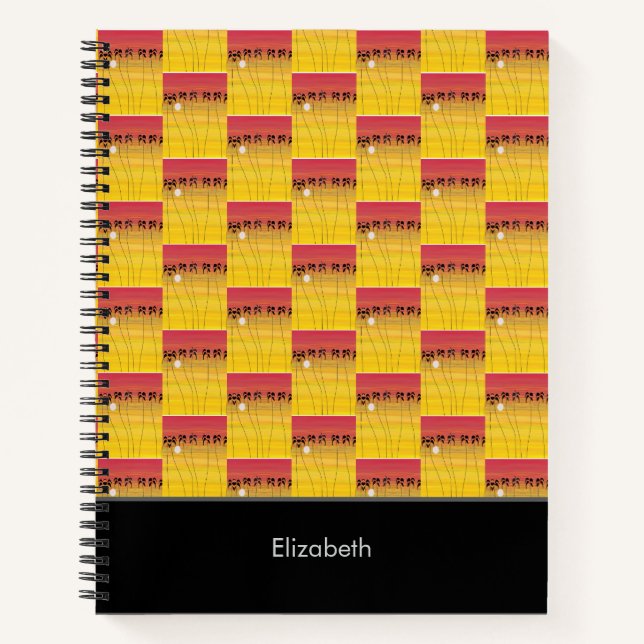 Phantastische afrikanische Kunst, tropisches Somme Notizbuch (Vorderseite)