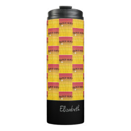 Phantastische afrikanische Kunst, tropisches Somme Thermosbecher