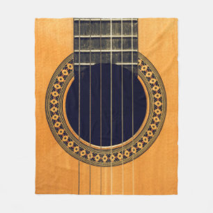 Phantastische akustische Gitarre Fleecedecke
