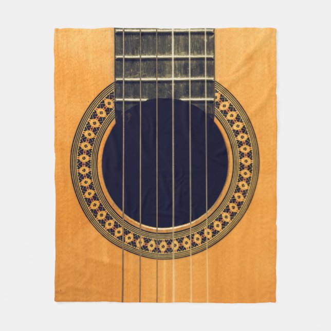 Phantastische akustische Gitarre Fleecedecke (Vorderseite)