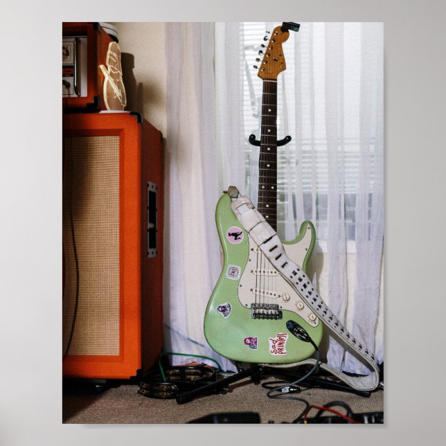 Phantastische akustische Gitarre Poster (Vorne)
