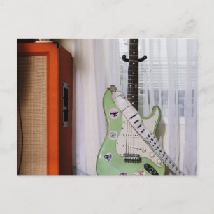 Phantastische akustische Gitarre Postkarte