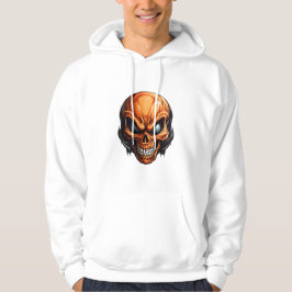 Phantastische Alien konfrontiert Creepy Cartoon Al Hoodie
