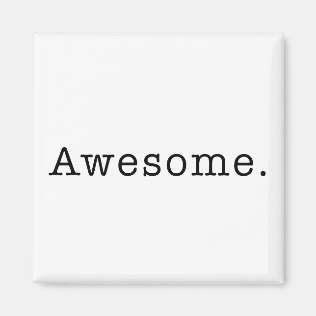 Phantastische Angebotsvorlage Schwarz-weiß Magnet (Vorne)