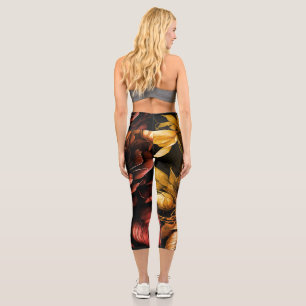 Phantastische Anordnung Rust Akzentuieren Vintage Capri Leggings