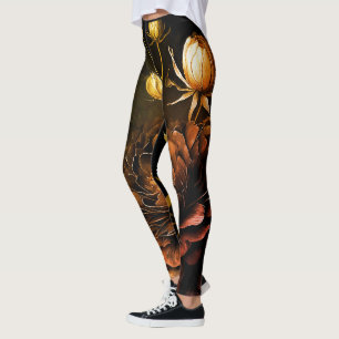 Phantastische Anordnung Rust Akzentuieren Vintage Leggings