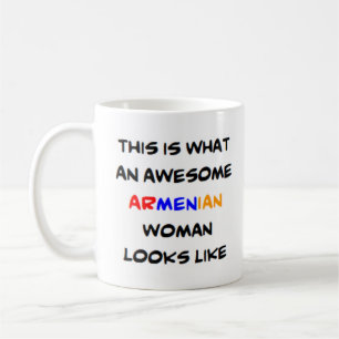 phantastische armenische Kaffeefrau Tasse