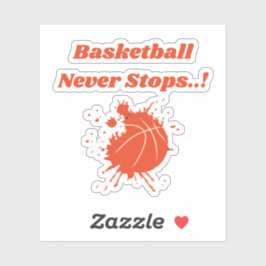 Phantastische Basketballaufkleber Aufkleber