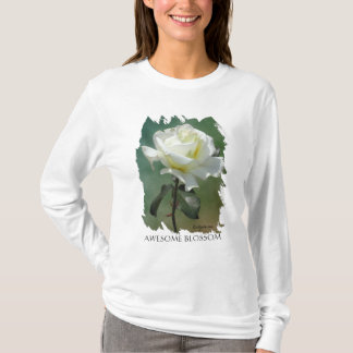 Phantastische Blossom White Rose T-Shirt