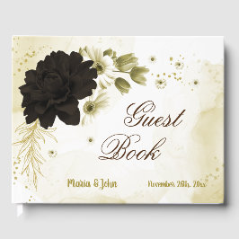 Phantastische Blume aus Elfenbein Gästebuch