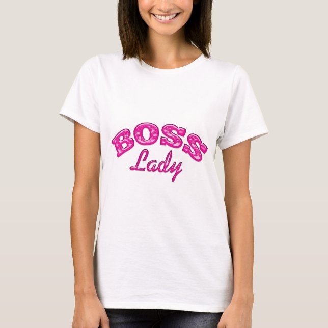 Phantastische Boss Lady Entrepreneur Design T-Shirt (Vorderseite)