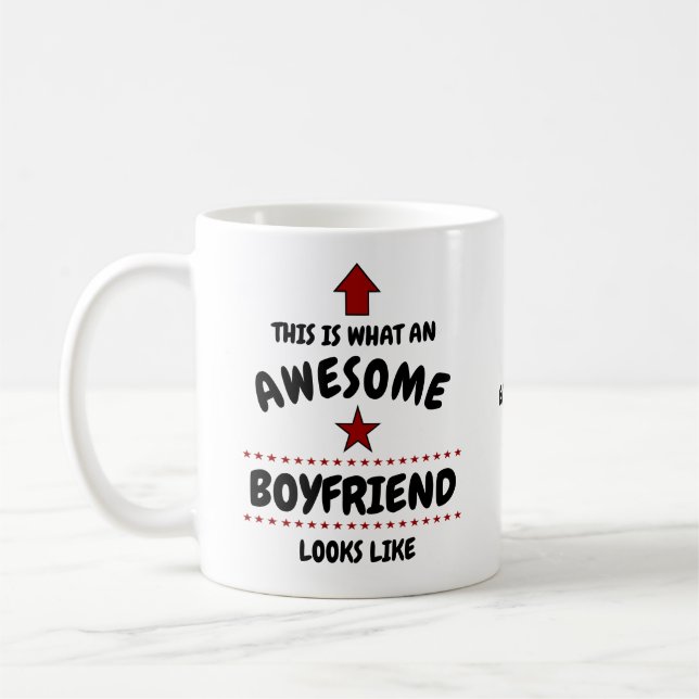 Phantastische Boyfriend Valentine Tasse Name hinzu (Links)
